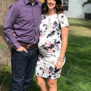 Pink blush maternity dress size large